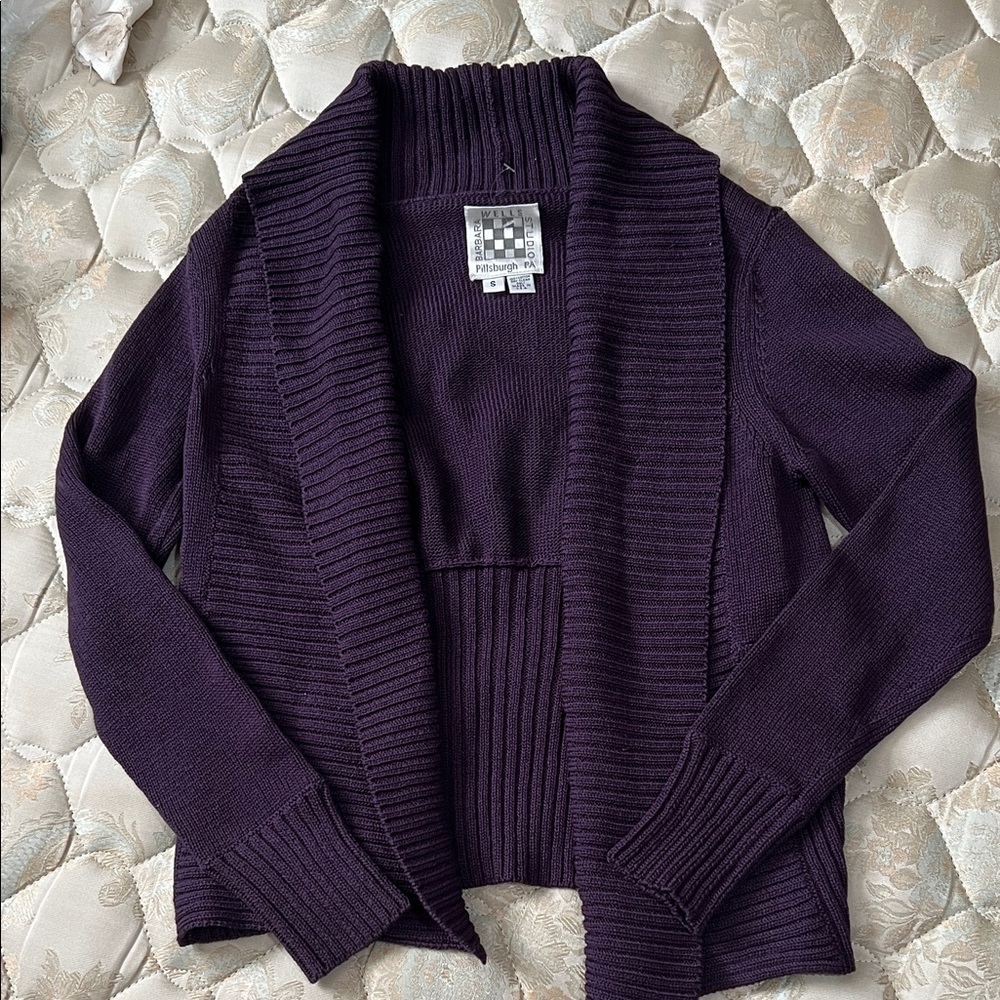 Chic Purple Women's Cardigan